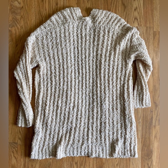 Sweet Generis Soft Knit Beige Cardigan Sweater Pockets S/M - Picture 4 of 4